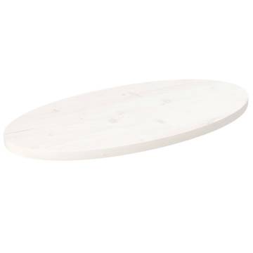 Oval Solid Wood Pine Table Top - 70x35 cm | HipoMarket