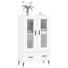 Stylish Highboard White 69.5x31x115 cm | Hipomarket UK