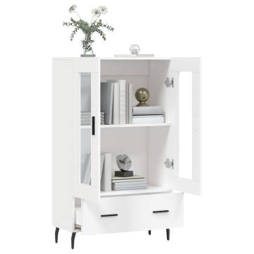 Stylish Highboard White 69.5x31x115 cm | Hipomarket UK