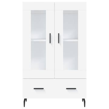 Stylish Highboard White 69.5x31x115 cm | Hipomarket UK