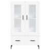 Stylish Highboard White 69.5x31x115 cm | Hipomarket UK