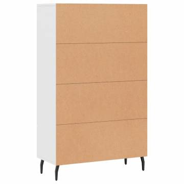 Stylish Highboard White 69.5x31x115 cm | Hipomarket UK