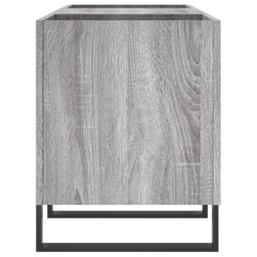 Stylish Grey Sonoma Record Cabinet - 121x38x48 cm