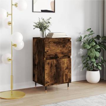 Stylish Smoked Oak Sideboard – 40x35x70 cm | Hipomarket UK