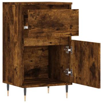 Stylish Smoked Oak Sideboard – 40x35x70 cm | Hipomarket UK