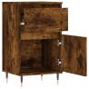 Stylish Smoked Oak Sideboard – 40x35x70 cm | Hipomarket UK