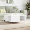 Coffee Table White 80x80x36.5 cm Engineered Wood Colour white Quantity in Package 1 