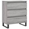 Stylish Grey Sonoma Sideboard | 60x35x70 cm Engineered Wood