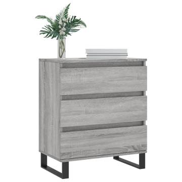 Stylish Grey Sonoma Sideboard | 60x35x70 cm Engineered Wood