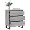 Stylish Grey Sonoma Sideboard | 60x35x70 cm Engineered Wood