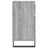 Stylish Grey Sonoma Sideboard | 60x35x70 cm Engineered Wood