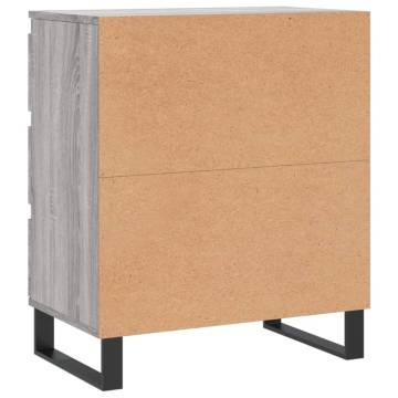 Stylish Grey Sonoma Sideboard | 60x35x70 cm Engineered Wood