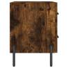 Smoked Oak Bedside Cabinet - Modern Design & Spacious Storage