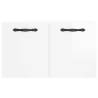 High Gloss White Wall Cabinet - 60x36.5 cm | HipoMarket