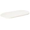 Table Top White 90x45x2.5 cm Solid Wood Pine Oval Colour white Size 90 x 45 x 2.5 cm Quantity in Package 1 