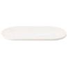 Table Top White 90x45 cm - Solid Pine Wood Oval Design