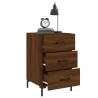 Modern Brown Oak Bedside Cabinet - 40x40x66 cm | Hipo Market