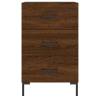 Modern Brown Oak Bedside Cabinet - 40x40x66 cm | Hipo Market