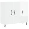 High Gloss White Sideboard - Modern Home Storage Solution