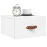 Wall-mounted Bedside Cabinets - 2 pcs White | Hipo Market