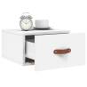 Wall-mounted Bedside Cabinets - 2 pcs White | Hipo Market