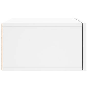 Wall-mounted Bedside Cabinets - 2 pcs White | Hipo Market