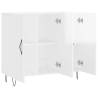 High Gloss White Sideboard - Modern Home Storage Solution