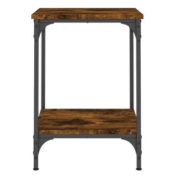 Elegant Smoked Oak Coffee Table - 40x40x55 cm | HiPO Market