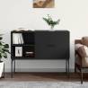 Sideboard Black 100x40x79.5 cm Engineered Wood Colour black Quantity in Package 1 