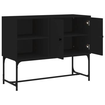 Industrial Black Sideboard 100x40x79.5 cm | HipoMarket