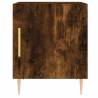 Smoked Oak Bedside Cabinet - Modern & Spacious 40x40x50 cm