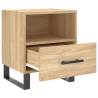 Stylish Sonoma Oak Bedside Cabinets - Set of 2