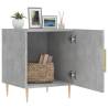 Concrete Grey Bedside Cabinet - Modern 40x40x50 cm