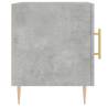 Concrete Grey Bedside Cabinet - Modern 40x40x50 cm