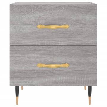 Modern Grey Sonoma Bedside Cabinets - Set of 2 | Hipomarket