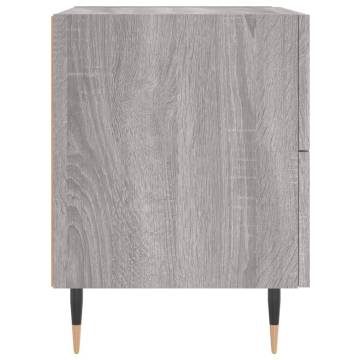 Modern Grey Sonoma Bedside Cabinets - Set of 2 | Hipomarket