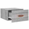 Wall-Mounted Bedside Cabinet in Grey Sonoma - 35x35x20 cm