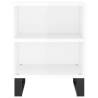 Elegant High Gloss White Bedside Cabinets - 2 pcs | Hipo Market