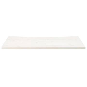 Desk Top White - Solid Pine Wood 100x50 cm | HipoMarket