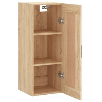 Sonoma Oak Wall Mounted Cabinet - Stylish Storage Solution