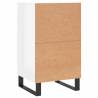 Modern High Gloss White Sideboard - 40x35x70 cm