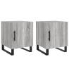 Stylish Grey Sonoma Bedside Cabinets - 2 pcs | HipoMarket