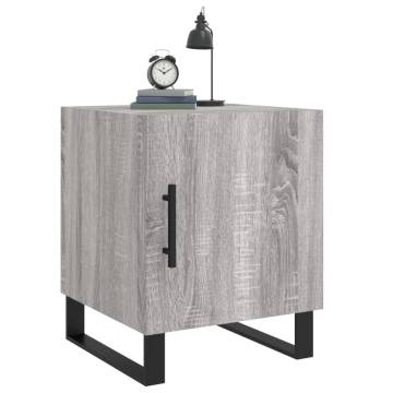 Stylish Grey Sonoma Bedside Cabinets - 2 pcs | HipoMarket