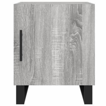 Stylish Grey Sonoma Bedside Cabinets - 2 pcs | HipoMarket