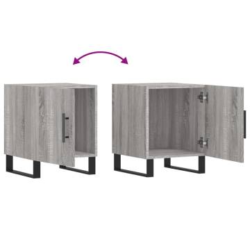 Stylish Grey Sonoma Bedside Cabinets - 2 pcs | HipoMarket