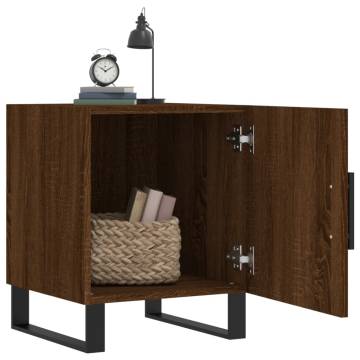 Bedside Cabinets 2 pcs Brown Oak - Modern Storage Solution