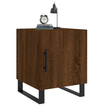 Bedside Cabinets 2 pcs Brown Oak - Modern Storage Solution