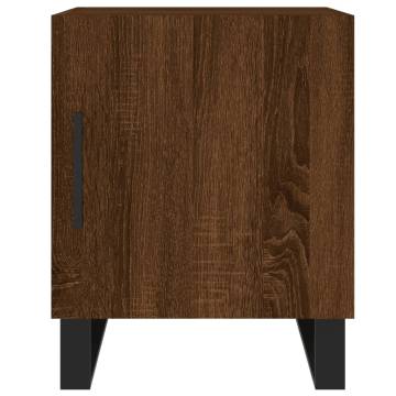 Bedside Cabinets 2 pcs Brown Oak - Modern Storage Solution