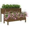 Planter Honey Brown - 110x84x75 cm Solid Wood Pine | HipoMarket