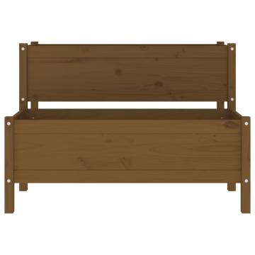 Planter Honey Brown - 110x84x75 cm Solid Wood Pine | HipoMarket